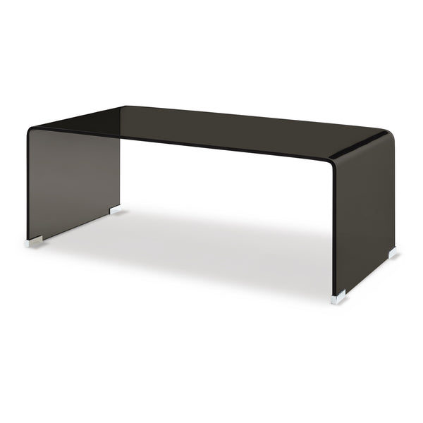 Masuta cafea Väsas 90x45x35 cm sticla curbata [en.casa] 