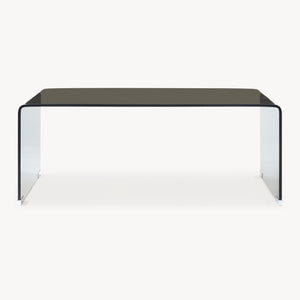 Masuta cafea Väsas 90x45x35 cm sticla curbata [en.casa] 