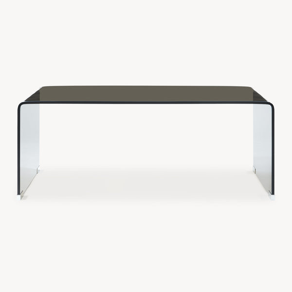 Masuta cafea Väsas 90x45x35 cm sticla curbata [en.casa] 