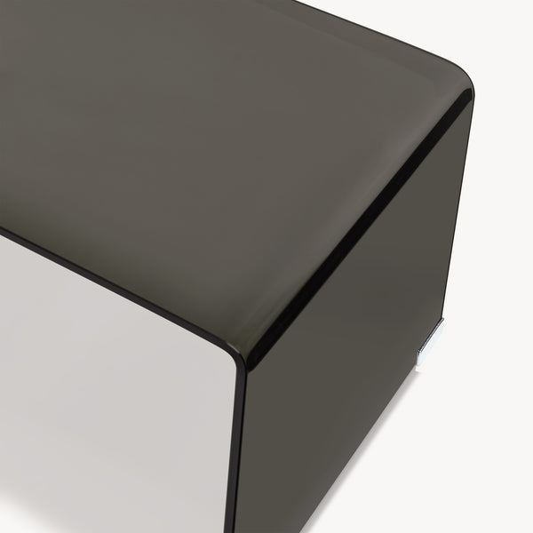 Masuta cafea Väsas 90x45x35 cm sticla curbata [en.casa] 