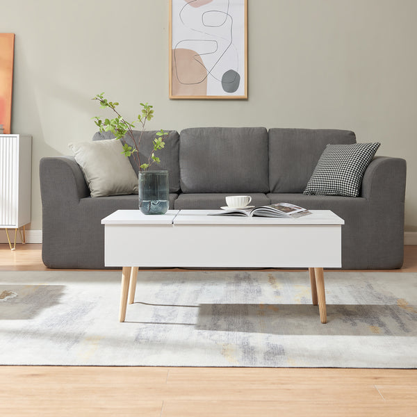 Masuta cafea cu spatiu depozitare Flesen 92x52x40,5 cm [en.casa]