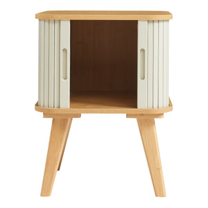 Noptiera Tysvær 58,5x45x45cm bambus [en.casa]