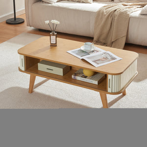 Masuta cafea cu 2 usi glisanteTysvær 100x50x40 cm [en.casa]