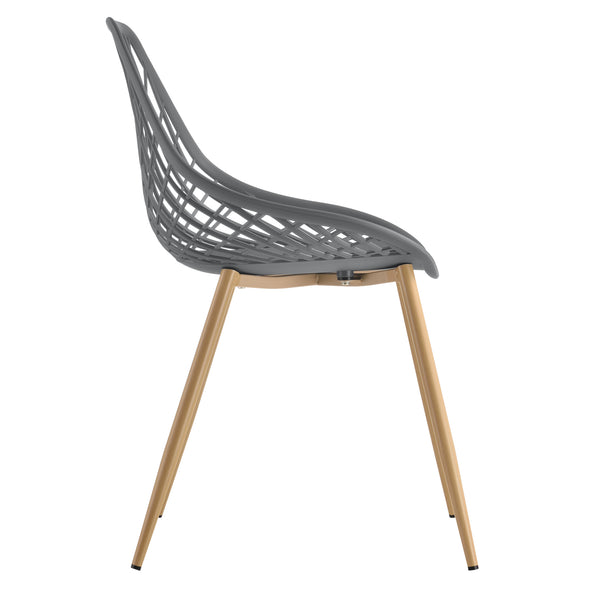 Scaune design Felicia set 2 buc plastic/metal culori diferite [en.casa]