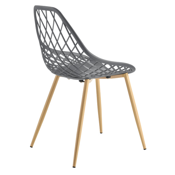 Scaune design Felicia set 2 buc plastic/metal culori diferite [en.casa]