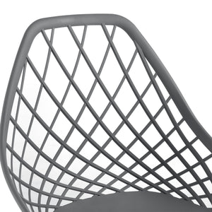 Scaune design Felicia set 2 buc plastic/metal culori diferite [en.casa]