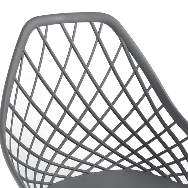 Scaune design Felicia set 2 buc plastic/metal culori diferite [en.casa]