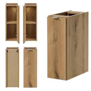 Set mobilier baie 1x Newport 140,4x59,5x40cm efect stejar [en.casa]