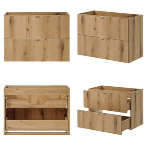 Set dulap sub chiuveta XX Newport efect stejar [en.casa]