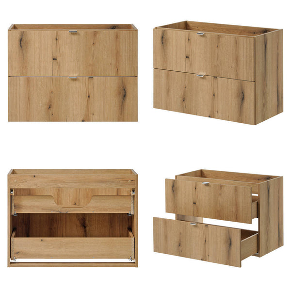 Set dulap sub chiuveta XX Newport efect stejar [en.casa]