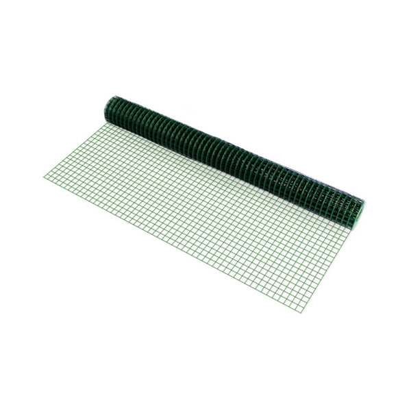 Plasă de sârmă (pătrată)(1m x 5m)(verde) Plasă sudată Plasă pentru volieră Plasă de sârmă gard [pro.tec]