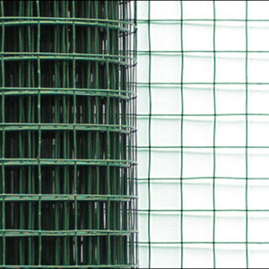 Plasă de sârmă (pătrată)(1m x 5m)(verde) Plasă sudată Plasă pentru volieră Plasă de sârmă gard [pro.tec]