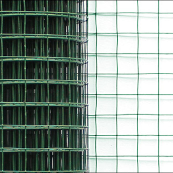 Plasă de sârmă (pătrată)(1m x 5m)(verde) Plasă sudată Plasă pentru volieră Plasă de sârmă gard [pro.tec]