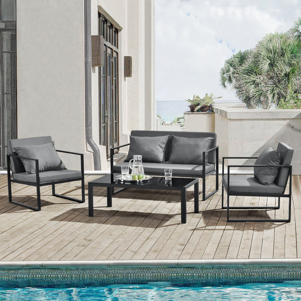 Mobilier gradina Lerum masa sau 2 scaune sau canapea sau set culori diferite [casa.pro]