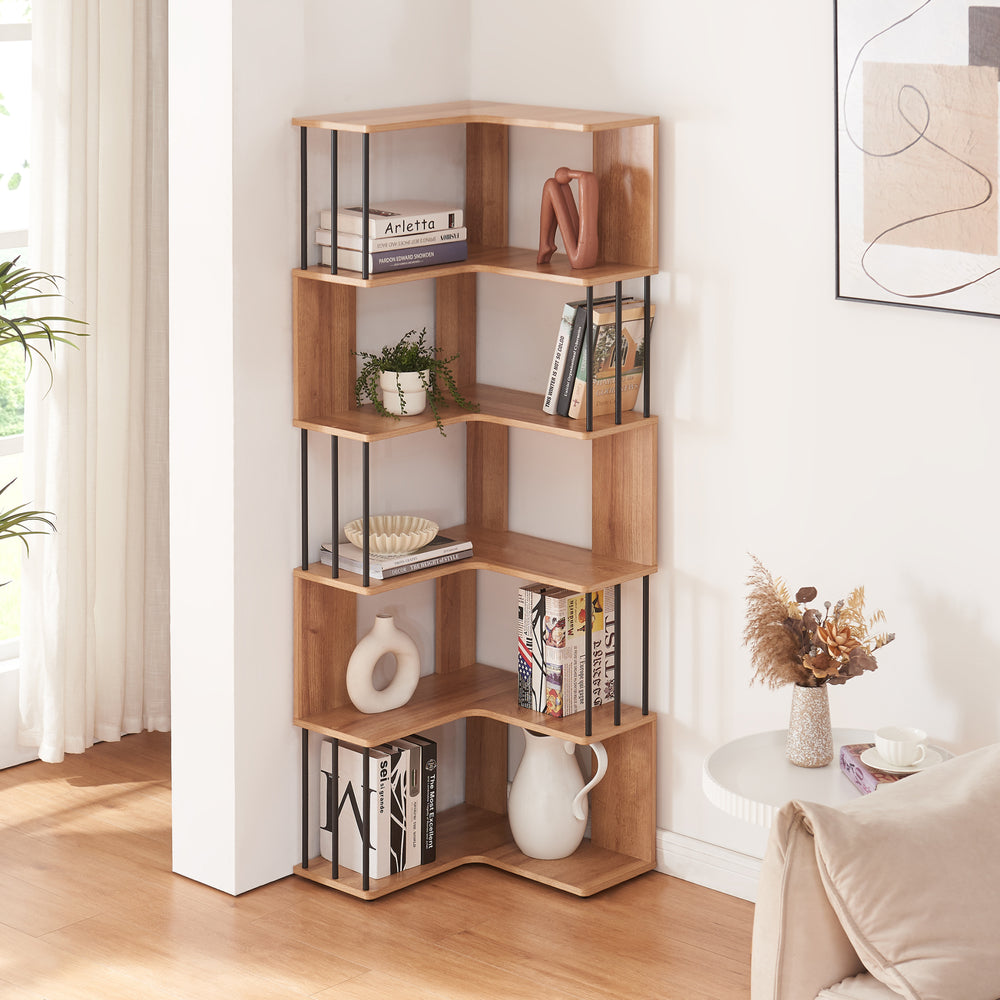 Raft de colt Afrel 160x54x54 cm [en.casa]