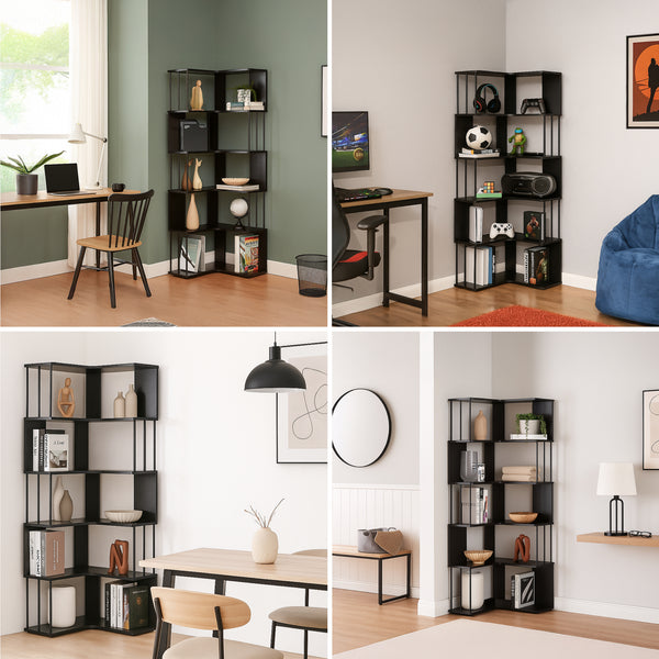 Raft de colt Afrel 160x54x54 cm [en.casa]