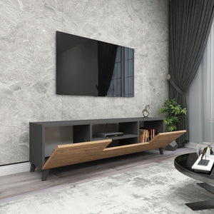 Comoda TV Torsby 140x30x46cm culori diferite [en.casa]
