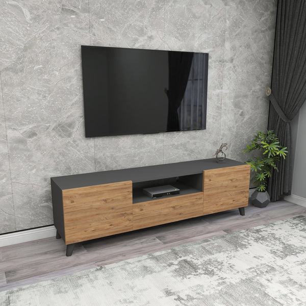 Comoda TV Torsby 140x30x46cm culori diferite [en.casa]