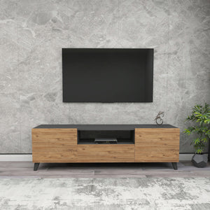 Comoda TV Torsby 140x30x46cm culori diferite [en.casa]