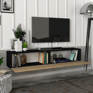 Dulap TV Toivakka 135x31x25cm în diferite culori [en.casa]