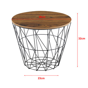 Masute living Codogno set 2 bucati cu blat detasabil masuri si culori diferite [en.casa]