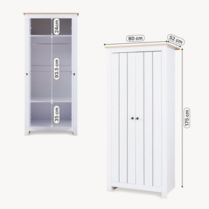 Dulap haine Trorjam 175x80x52 cm [en.casa]