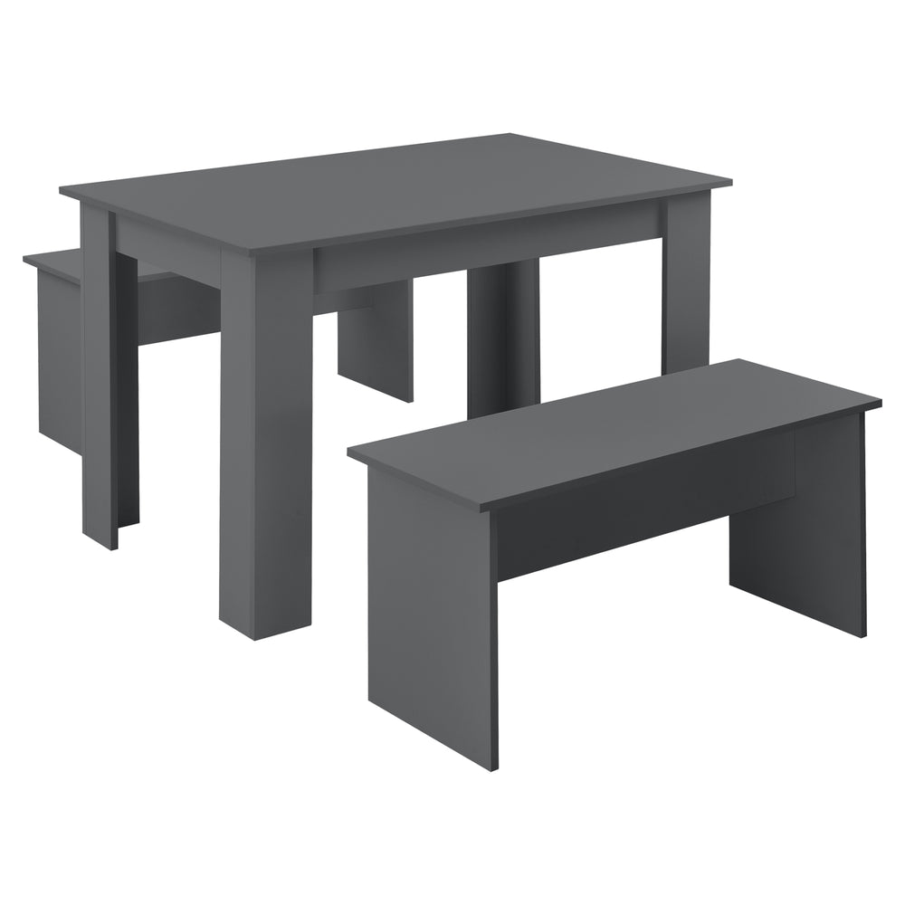 Tisch - und Bank Set 110x70 cm in versch. Farben en.casa - premiumXL