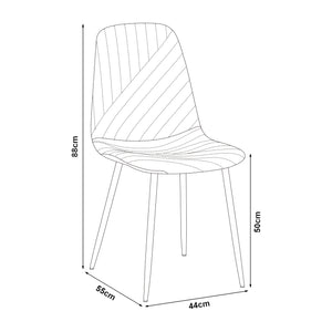 Set masa si 4 scaune Hemnes 75x140x80 cm [en.casa]