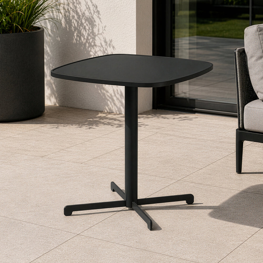 Masă bistro de exterior Foggia 75x70x70 cm oțel antracit [casa.pro]