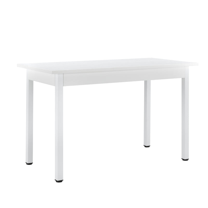 Schiță cotată Grup de luat masa Horten 5 piese Masă 120x60 cm Alb [en.casa]
