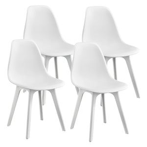 Grup de luat masa Horten 5 piese Masă 120x60 cm Alb [en.casa]