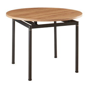 Masa bucatarie Hemnes efect lemn stejar negru masuri si forme diferite [en.casa]