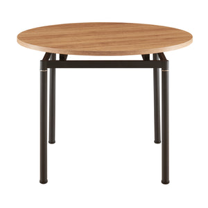Masa bucatarie Hemnes efect lemn stejar negru masuri si forme diferite [en.casa]