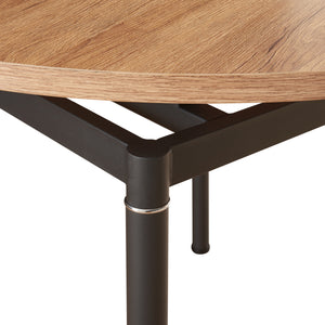 Masa bucatarie Hemnes efect lemn stejar negru masuri si forme diferite [en.casa]