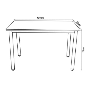 Masa bucatarie Tammela 120x60x75cm culori diferite [en.casa]