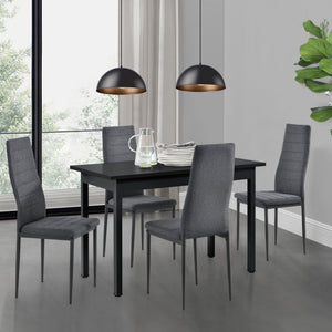 Set bucatarie Diana masa cu 4 scaune culori diferite [en.casa] 