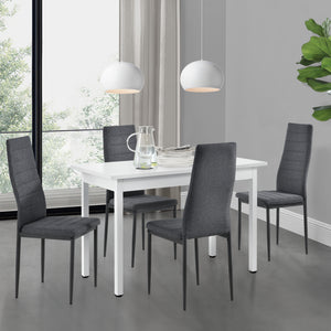 Set bucatarie Diana masa cu 4 scaune culori diferite [en.casa] 
