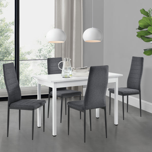 Set bucatarie Diana masa cu 4 scaune culori diferite [en.casa] 