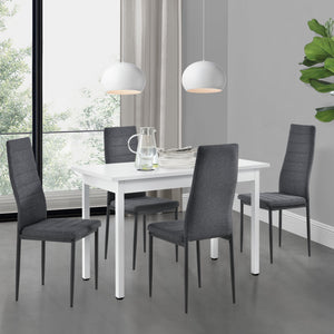 Set bucatarie Diana masa cu 4 scaune culori diferite [en.casa] 