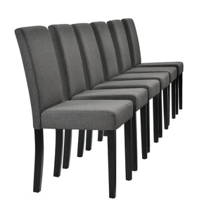 Set Oak masa bucatarie cu 6 scaune culori diferite [en.casa]