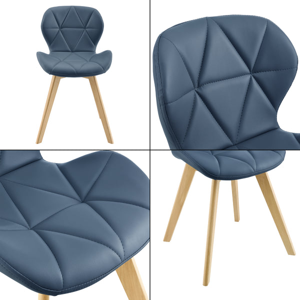 Set 2 scaune sufragerie Almhult 78x47x52 cm [en.casa]