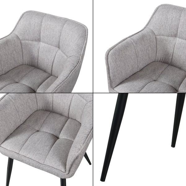Set scaune tapitate Birmingham 81x57x53 cm 180 kg [en.casa]