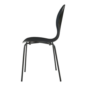 Set 4 scaune bucatarie stivuibile Etne 85x48x50cm 150kg metal mesteacan [en.casa]