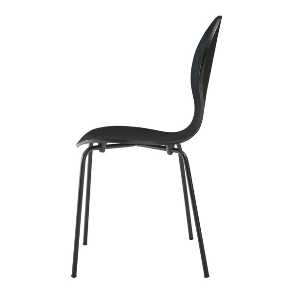 Set 4 scaune bucatarie stivuibile Etne 85x48x50cm 150kg metal mesteacan [en.casa]