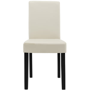 Set 2 scaune sufragerie Hamburg  89x43x54 cm piele sintetica [en.casa]