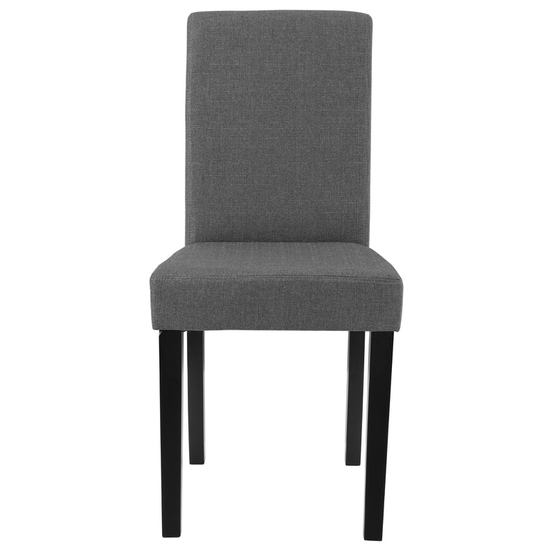 Schiță cotată Set scaune sufragerie Hamburg lemn/textil [en.casa]