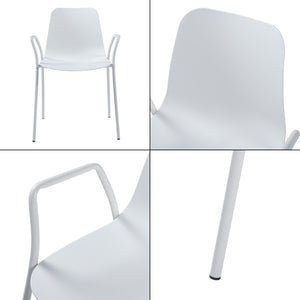 Scaun bucatarie Kankaanpaa plastic culori diferite [en.casa]