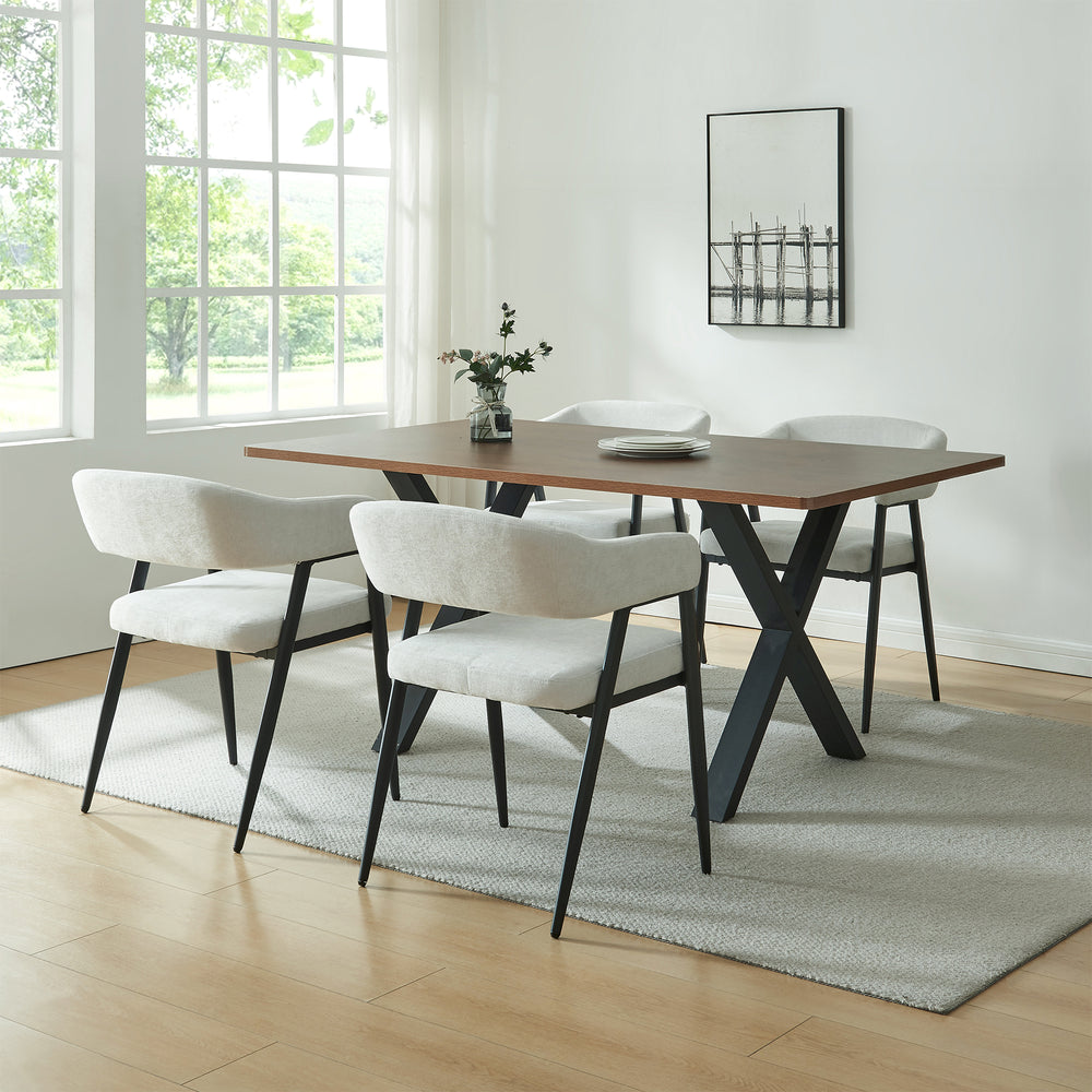 Set scaune tapitate Kohlmand  [en.casa]