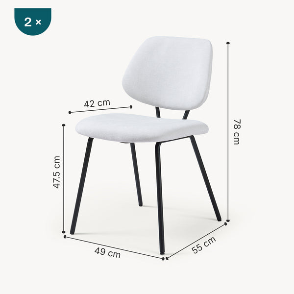 Set scaune bucatarie Köma [en.casa]