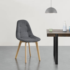 Scaune bucatarie Kopparberg set 2 buc culori diferite [en.casa]